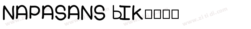 NAPASANS BIk字体转换